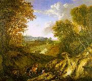 Corneille Huysmans Forested Landscape oil painting reproduction